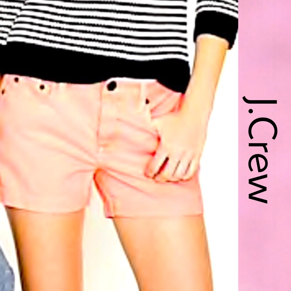 J.Crew Neon Orange Denim Shorts 27